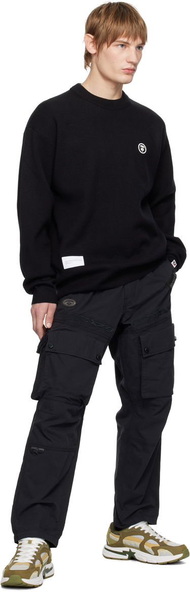 Sveter AAPE by A Bathing Ape AAPE by A Bathing Ape AAPE NOW Knit Sweater Čierna | AAPKNMB333XXNBKX, 3