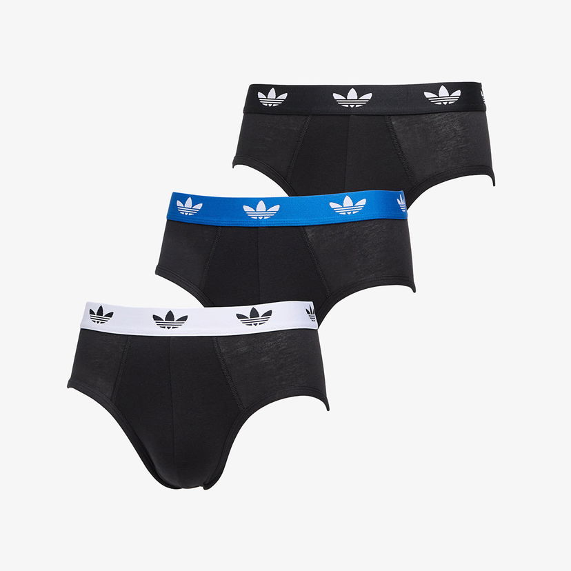Boxerky adidas Originals Brief 3-Pack Black Čierna | 4AR001-901