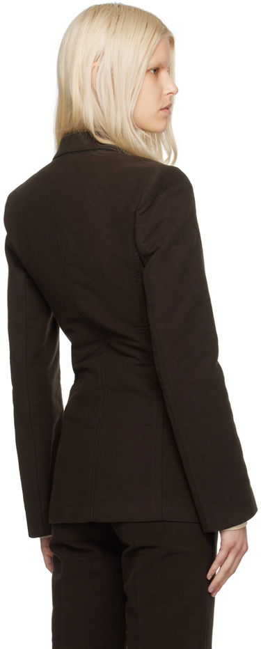 Bunda TOTEME Cinched Single-Breasted Blazer Hnedá | 241-WRZ1048-FB0171, 2