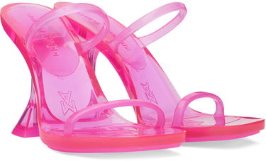 Starostlivosť o obuv Amina Muaddi Amina Muaddi Brito Slipper Heeled Sandals Ružová | 11S333534BRI, 3