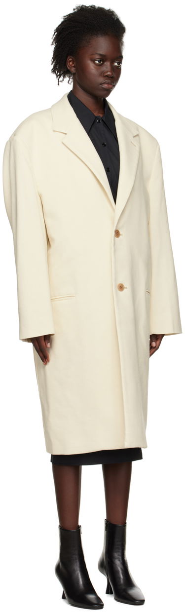 Kabáty LEMAIRE Lemaire Chesterfield Coat Béžová | CO185 LF842, 1
