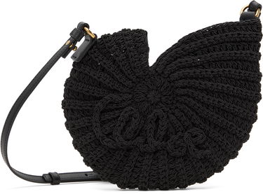 Taška cez rameno CHLOÉ Chloé Sea Treasures Shell Crossbody Bag Čierna | CH25US219P23, 0