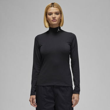Tričko Jordan Flight Mock Neck Top Čierna | DQ4618-010, 0