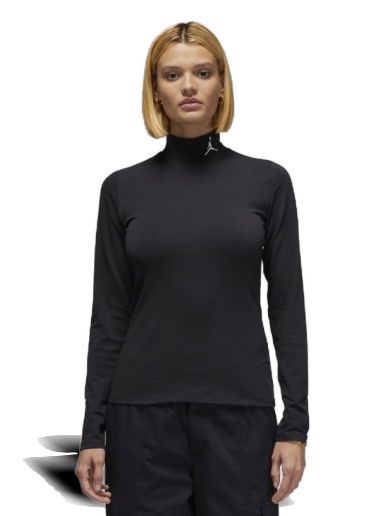 Tričko Jordan Flight Mock Neck Top Čierna | DQ4618-010