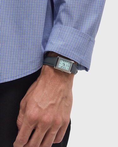 Hodinky CASIO TIMELESS COLLECTION Rectangular Roman Numerals Analog Watch with Leather Strap Šedá | LTP-B165L-2BVEF, 3