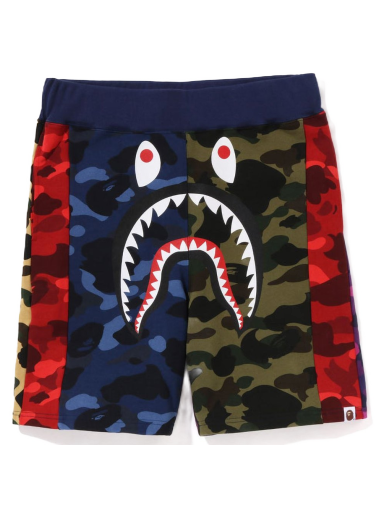 Šortky BAPE Mix Camo Crazy Sweat Shorts Červená | 1J30-153-015