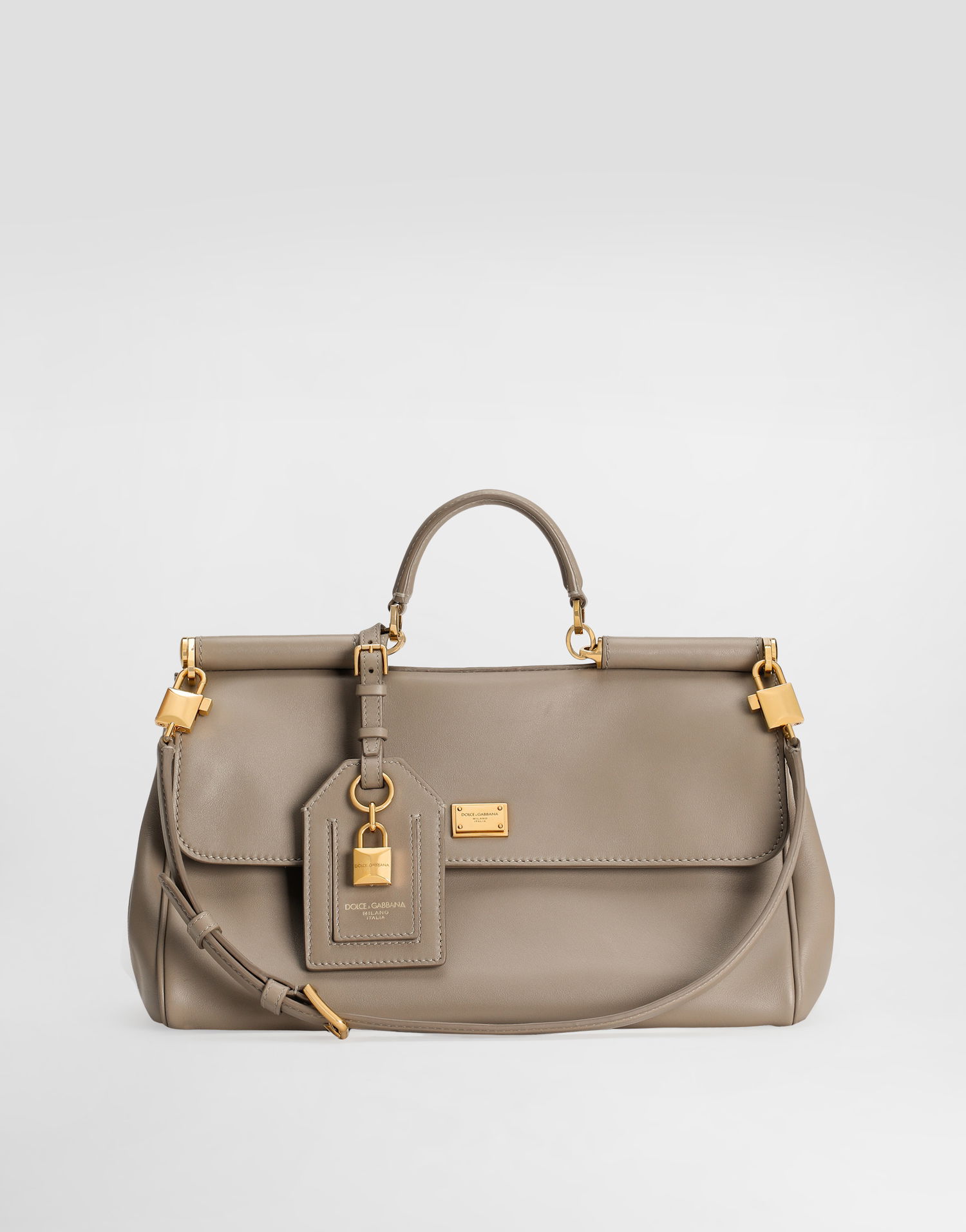 Kabelka Dolce & Gabbana Dolce & Gabbana My Sicily Plongé Calfskin Handbag Béžová | BB7782B73218I399, 1