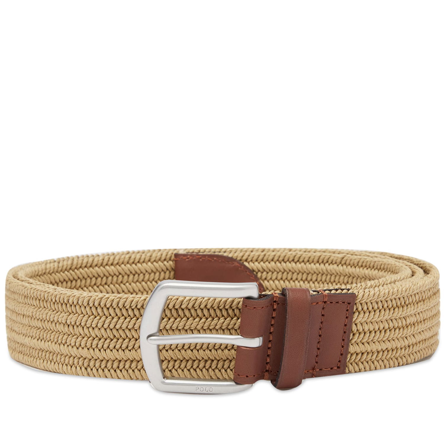 Opasok Polo by Ralph Lauren Woven Stretch Belt Timber Brown Béžová | 405666041004, 0