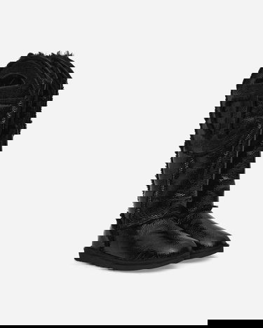 Tenisky a topánky UGG Telfar Logo Tall Crinkle Leather Boots Black Čierna | 1155871 BLK, 2