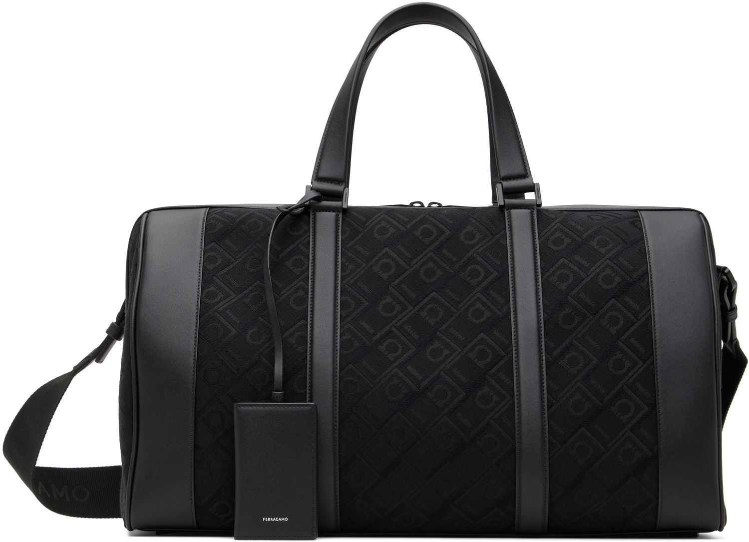 Cestovná taška FERRAGAMO Monogram Duffle Bag Čierna | 775972, 0