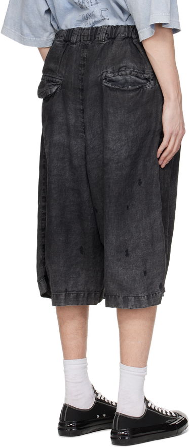 Šortky Maison MIHARA YASUHIRO MMY Aged Linen Wide Shorts Čierna | A14PT034, 2
