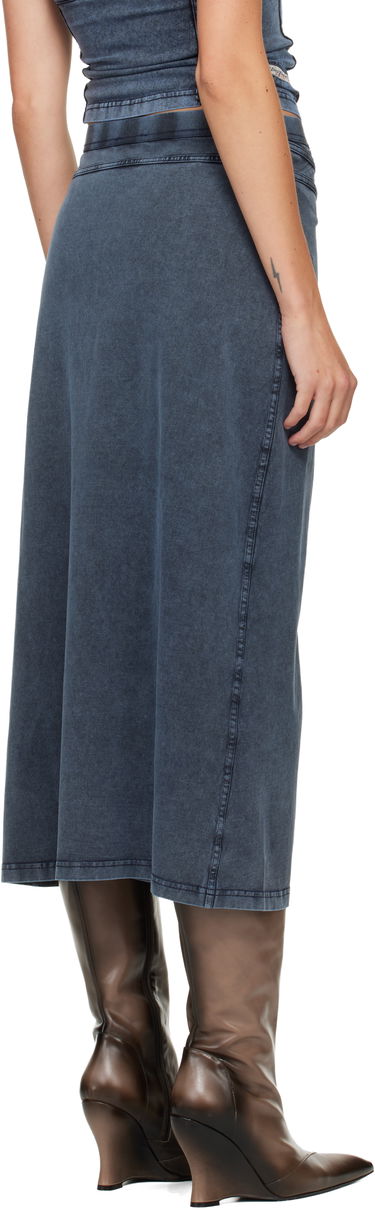 Sukňa Diesel O-Alline Washed V-Panel Midi Skirt Modrá | A18394 0KIBY, 2