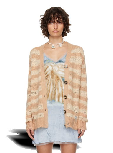 Sveter Acne Studios Distressed Cardigan Béžová | A60398-