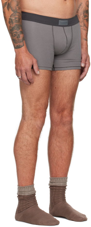 Boxerky SKIMS Three-Pack Cotton Boxer Briefs Šedá | BO-BBR-5634M, 4