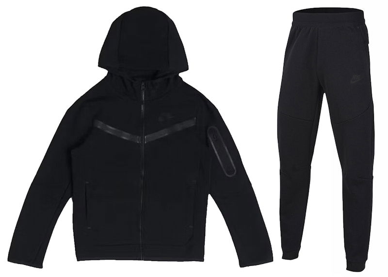 Súprava Nike Tech Fleece Full-Zip Hoodie & Joggers Set Čierna | CU9223-010 / CU9213-010, 0