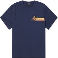 Tričko A.P.C. Isaac Logo T-Shirt Navy | COEZC-H26327-IAK, 1