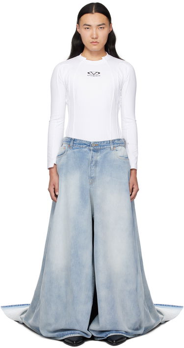 Džínsy VETEMENTS Vetements Train Jeans Modrá | UA66PA500L, 0