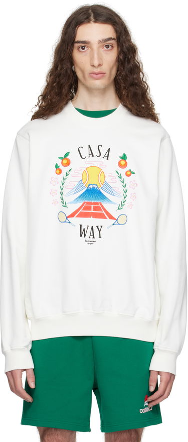 Mikina Casablanca Casablanca 'Casa Way' Sweatshirt Biela | MPF25-JTP-293-03, 0