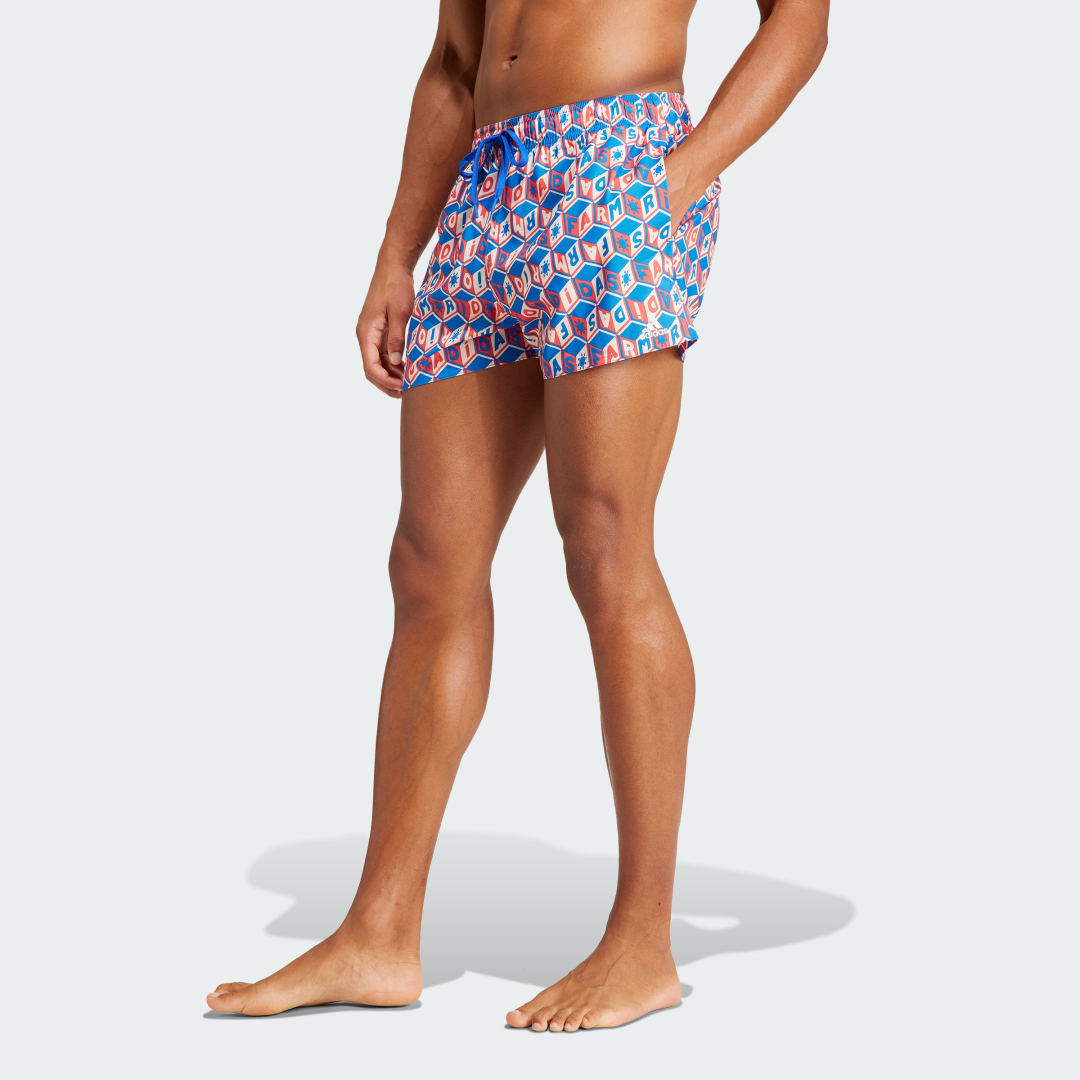 Plavky adidas Performance Sportswear FARM Rio 3-Stripes CLX Swim Shorts Rôznofarebný | IU1198, 0