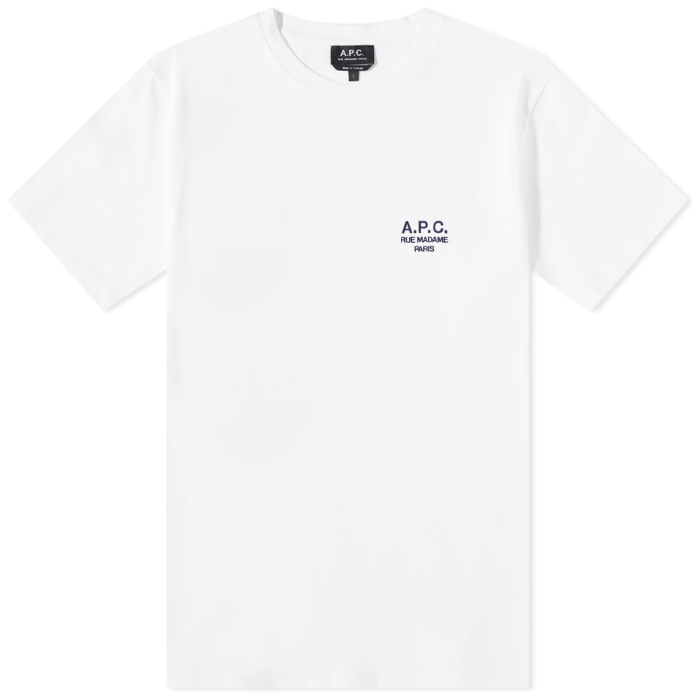 Tričko A.P.C. Raymond Embroidered Logo Tee Biela | COEZC-H26840-AAB, 0