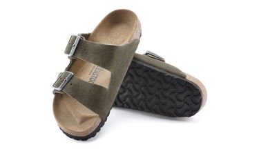 Tenisky a topánky Birkenstock Arizona Suede Leather Regular Fit Zelené | 1025070, 4