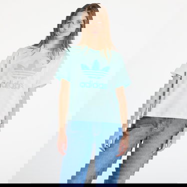 Tričko adidas Originals Adicolor Trefoil Boxy T-Shirt Tyrkysová | JD3142, 0