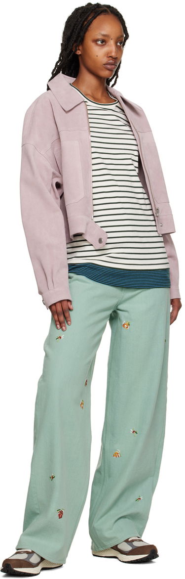Džínsy YMC YMC Embroidered Papa Jeans Zelené | Q4UAF, 3