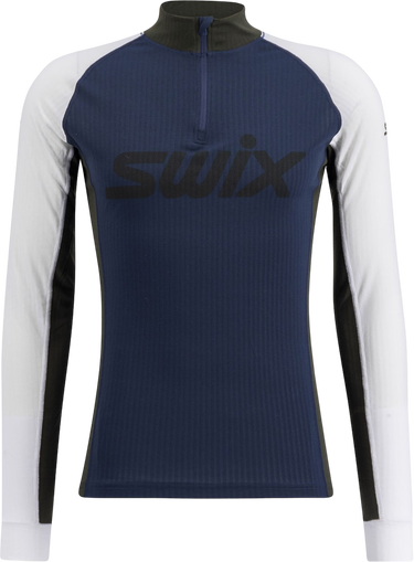 Spodná bielizeň a ponožky SWIX RaceX Classic Half Zip Top Modrá | 10116-23-75127, 1