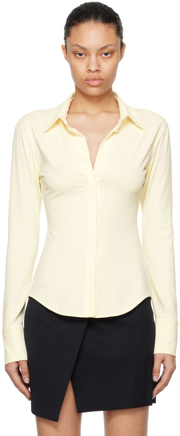 Košeľa The Attico Attico Elton Fitted Shirt Žltá | 241WCH21 A014, 0