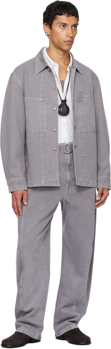 Džínsy LEMAIRE Lemaire Twisted Belted Jeans Šedá | PA326 LD1062, 3