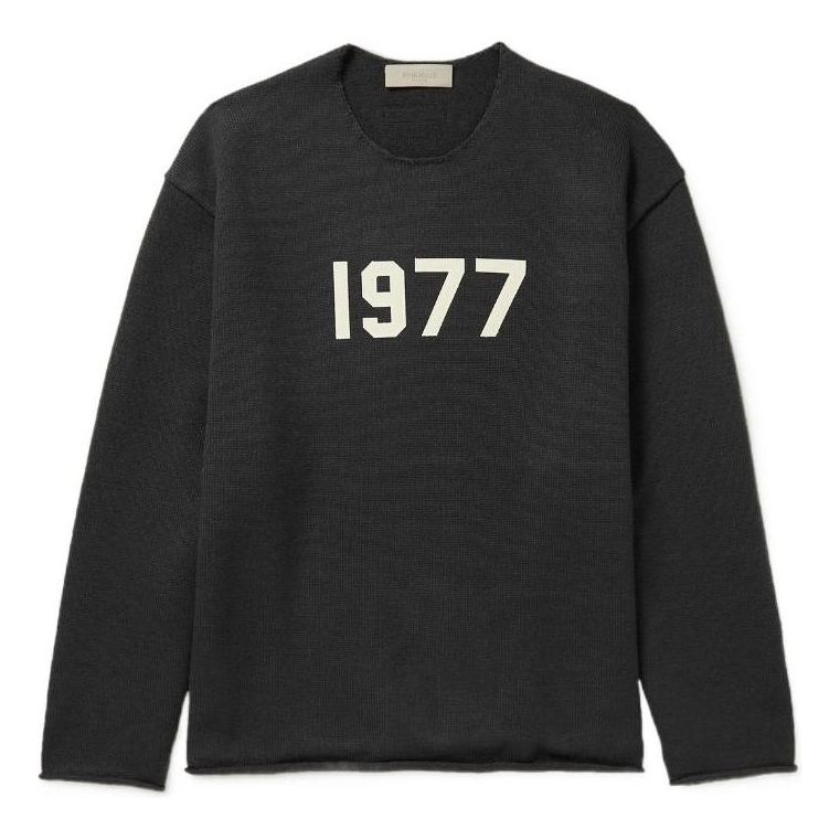 Sveter Fear of God Fear of God Essentials 1977 Raw Edge Sweater Čierna | FOG-SS22-010