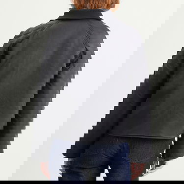 Bunda Samsoe Samsoe Sarivo Double-Breasted Ribbed Collar Jacket Čierna | F25400027-CLR000021, 7