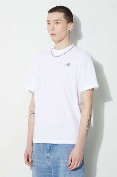 Tričko New Balance T-shirt Biela | MT41509WT, 4