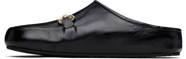 Doplnky Marine Serre Marine Serre Smooth Leather MS Slip-on Loafers Čierna | WFW044A CLEA0004, 2