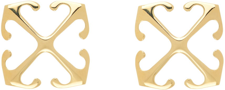Náušnice Off-White Gold Mini Arrow Earrings Žltá | OWOD296S24MET0017600, 0