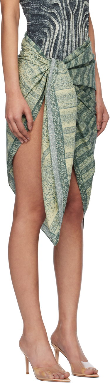 Sukňa Jean Paul Gaultier Jean Paul Gaultier 'The Spirale' Sarong Zelené | 25/34-U-JU175-C596-0351, 1