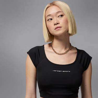 Crop Top Jordan Jordan Sport Knit Crop Top Čierna | HJ0070-010, 3