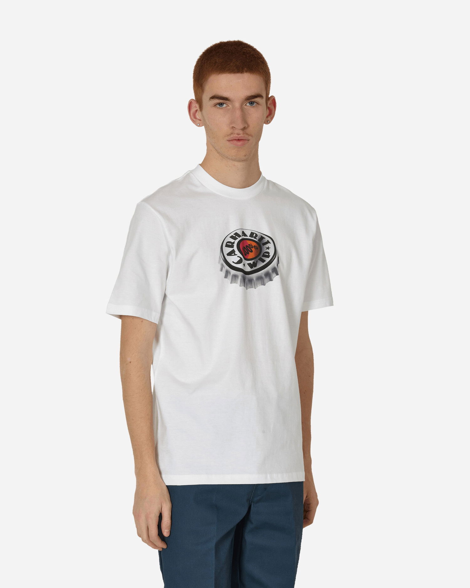 Tričko Carhartt WIP Bottle Cap T-Shirt Biela | I033179 02XX, 1