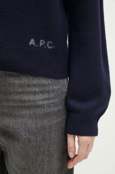 Sveter A.P.C. A.P.C. Pull Esther Wool Sweater Navy | WVBDK.F23373.IAK, 3