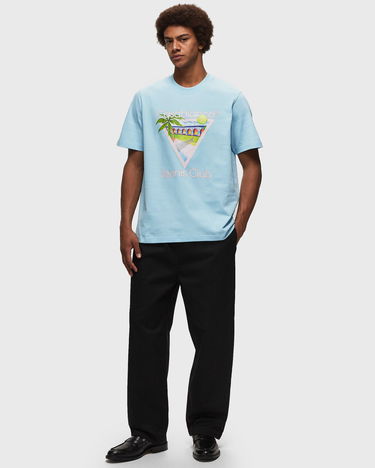 Tričko Casablanca SSENSE x 'Tennis Club' Icon T-Shirt Modrá | MPS24-JTS-001-04, 1