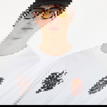 Tričko BAPE BAPE® x FOOTSHOP - Scribble Logo Tee UNISEX White Biela | 001TEL721323MWHT, 3