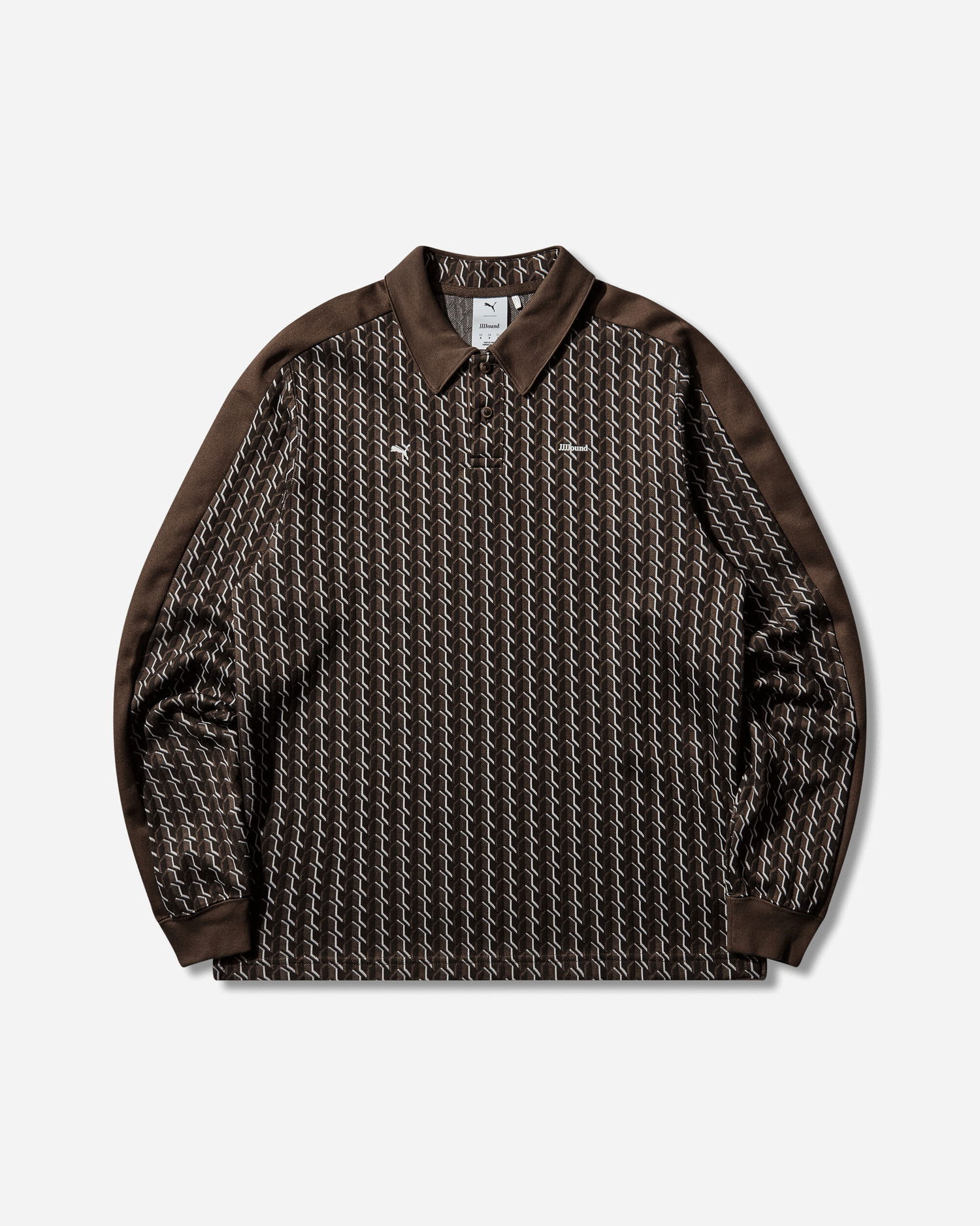 Polo tričko Puma JJJJound T7 Longsleeve Polo Hnedá | 635538-52, 0