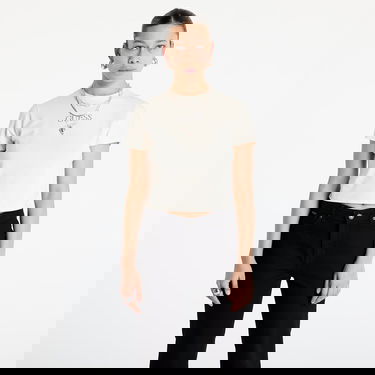 Crop Top GUESS T-shirt Originals Vintage Baker Baby Tee Béžová | W4BI05J1314-F0J1, 0