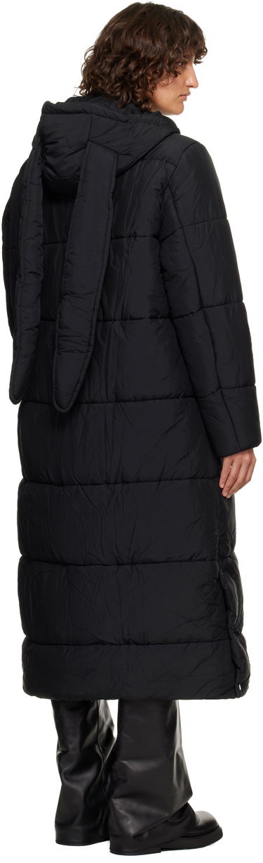 Prešívaná bunda Charles Jeffrey Loverboy Charles Jeffrey LOVERBOY Long Bunny Hooded Puffer Coat Čierna | 52010201, 2