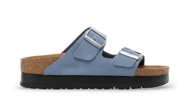 Tenisky a topánky Birkenstock Arizona PAP Flex Platform Nubuk Leather Narrow Fit Sandals Modrá | 1030588, 3