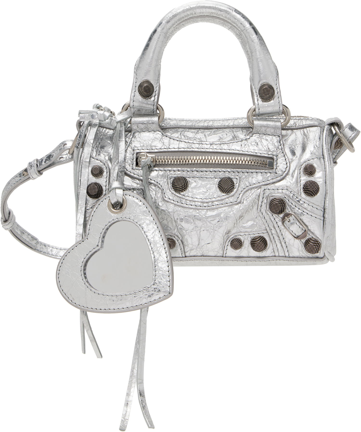 Kabelka Balenciaga Nano Duffle Bag With Mirror Metalická | 792599 0GT3Y, 0