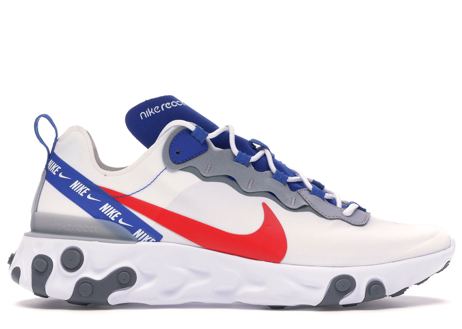 Tenisky a topánky Nike React Element 55 White Game Royal Habanero Red Biela | CD7340-100, 0