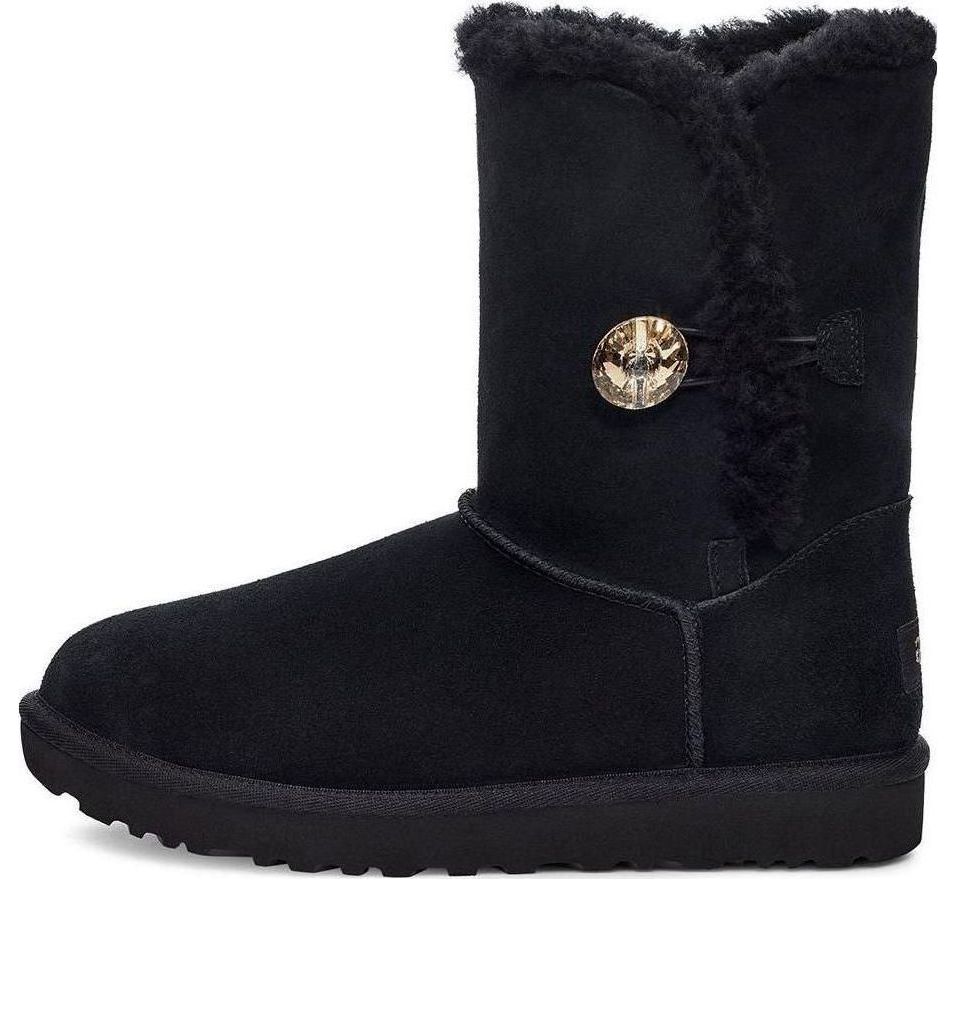 Tenisky a topánky UGG Bailey Button Gold Bling Boots Čierna | 1118997-BKGD, 0