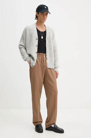 Sveter Drôle de Monsieur Wool Cardigan Šedá | E.CA130.PA021.GY, 1