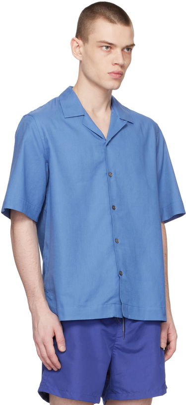Košeľa Paul Smith Paul Smith Button-Down Camp Collar Shirt Modrá | M1R-905U-K01955-45, 1